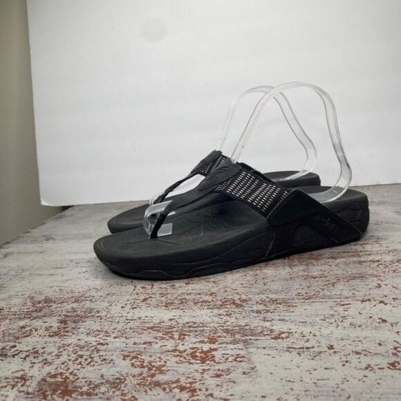 Skechers Black Tone Up Walking Sandals 8 - Picture 7 of 8